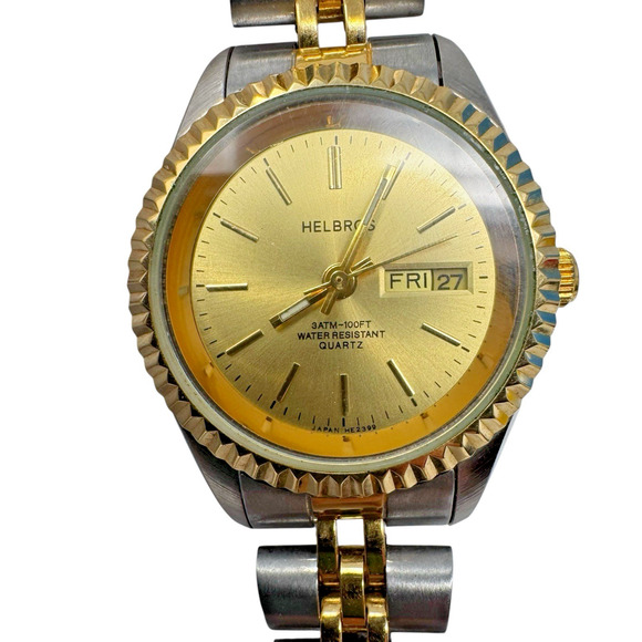 Lot of 2 Helbros & Carriage Timex Watches Quartz Untested Needs Batteries READ - Picture 2 of 16